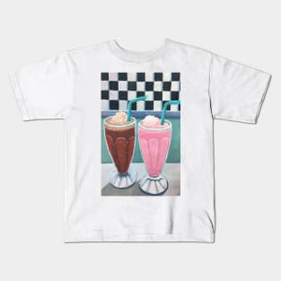 Milkshakes gouache painting Kids T-Shirt